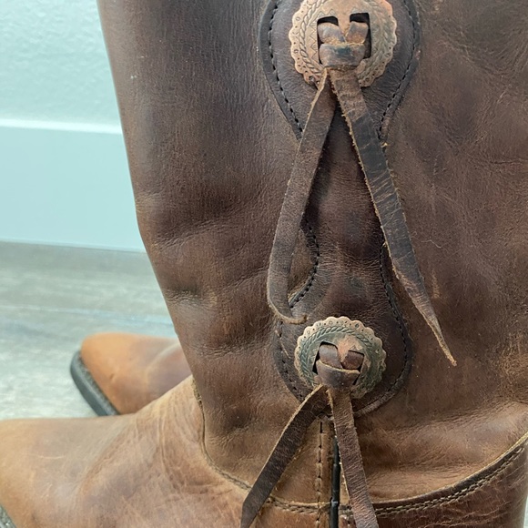 Capezio BOHO Brown Leather Western Boots 5 - Picture 4 of 8